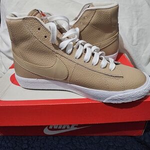Nike Tan High-Top Sneakers